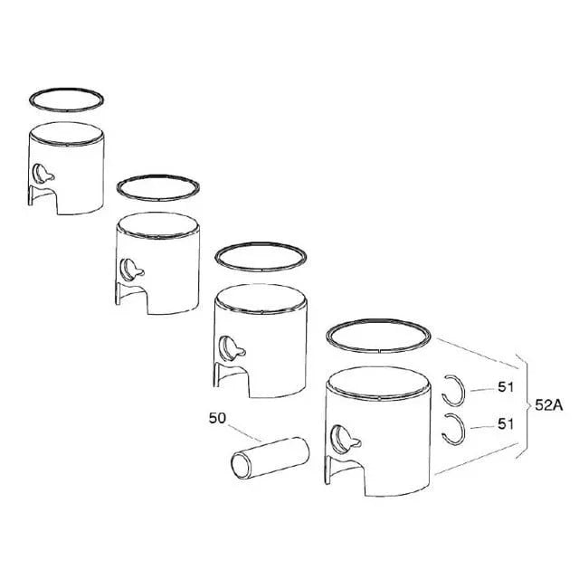 Iame X30 zuiger compleet - KartKings