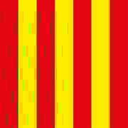 Rood / Gele vlag 80x80CM