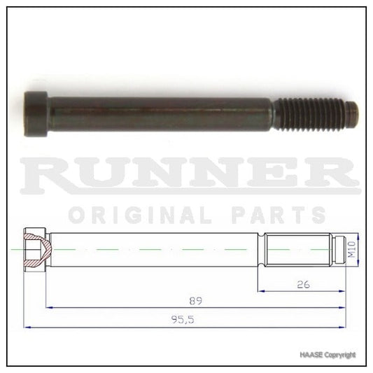 Haase runner fusee bout 10x85MM