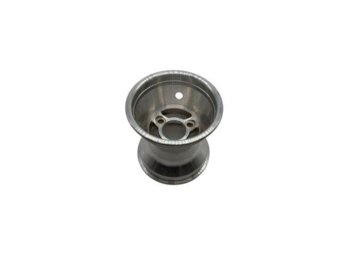 Velg achter 140mm aluminium compleet zilver 1-st