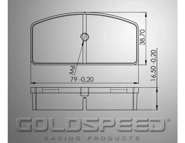 Goldspeed remblok set type Kombikart / Landia
