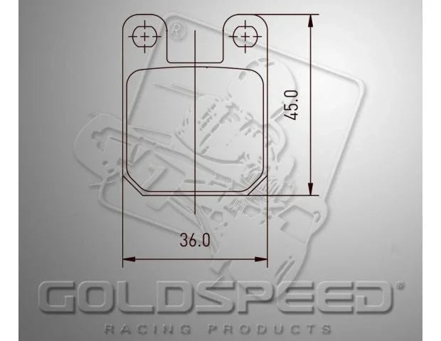 Goldspeed remblok set type Brembo front - KartKings