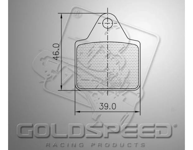 Goldspeed remblok set type Lenzokart voor/mini achter - KartKings