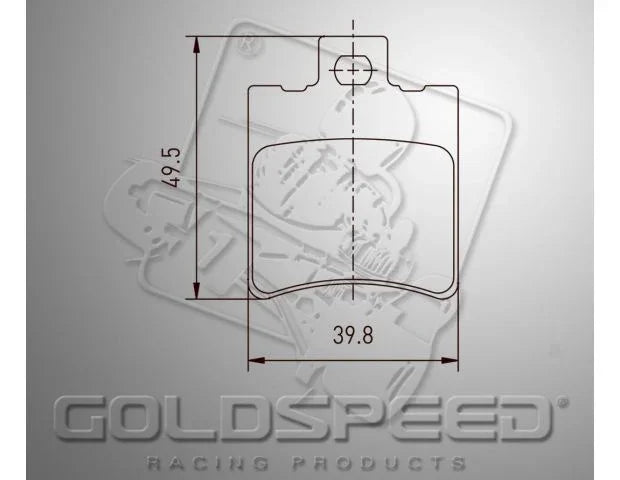 Goldspeed remblok set Energy Corse-Kelgate type front - KartKings