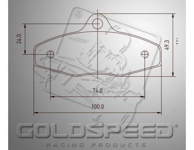 Goldspeed remblok set EA-BIREL-FIRST type rear