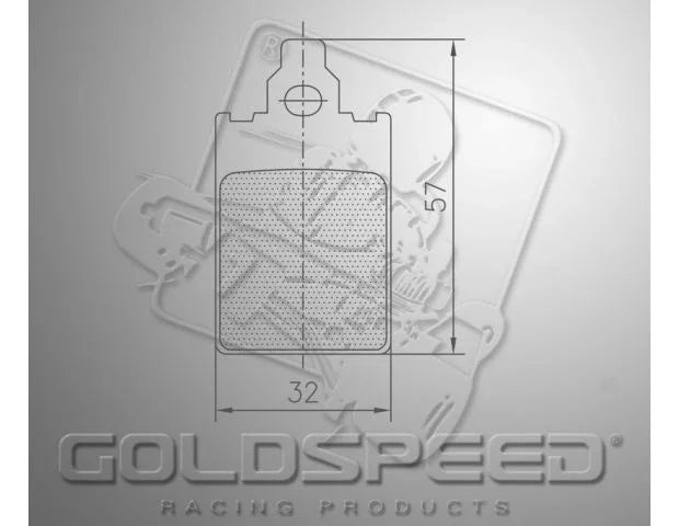 Goldspeed remblok set Dino type front - KartKings