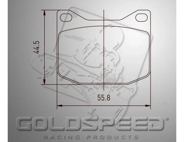 Goldspeed remblok set k-kart maranello ms type rear - KartKings