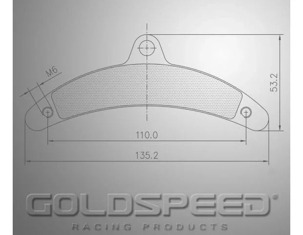 Goldspeed remblok set birel type rear wide holes - KartKings