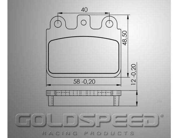Goldspeed Remblok Set CRG VEN 05-AMW-GILLARD TYPE REAR -14196