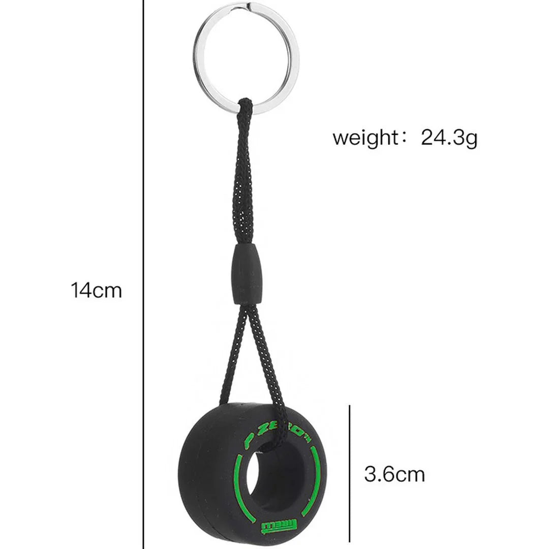 Formule 1 sleutelhanger intermediate band | Groen | Pirelli | P Zero | Keychain | F1 - KartKings