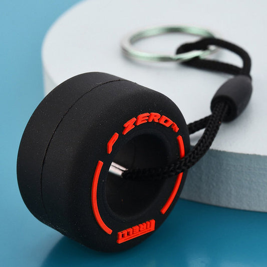 Formule 1 sleutelhanger soft band | Rood | Pirelli | P Zero | Keychain | F1