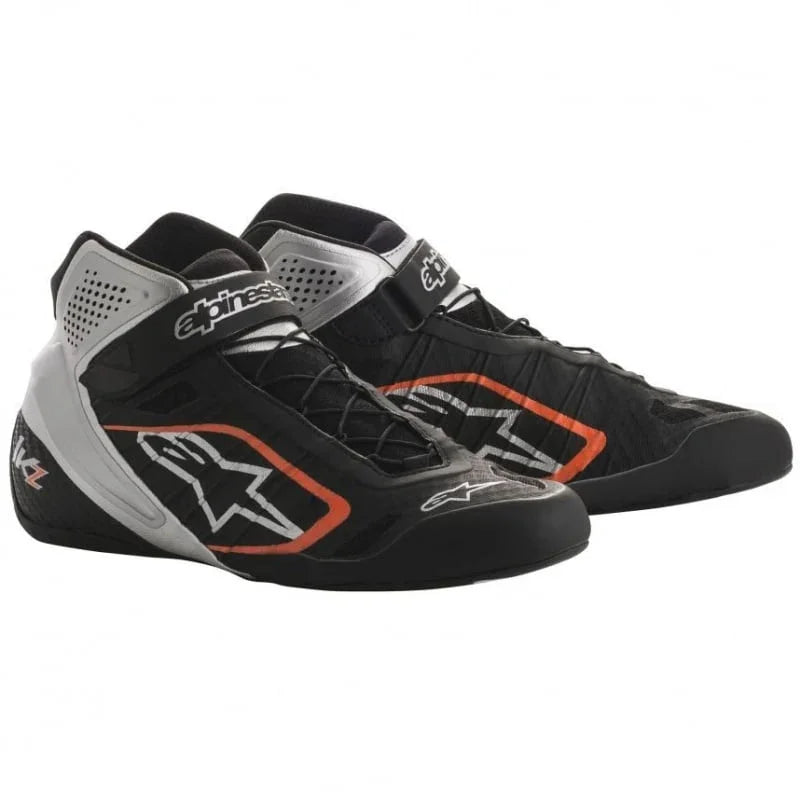 Alpinestars Tech-1 KZ zwart / zilver / fluor oranje - KartKings