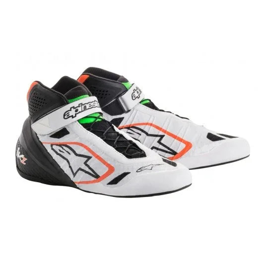 Alpinestars Tech-1 KZ wit/zwart/fluor oranje - KartKings