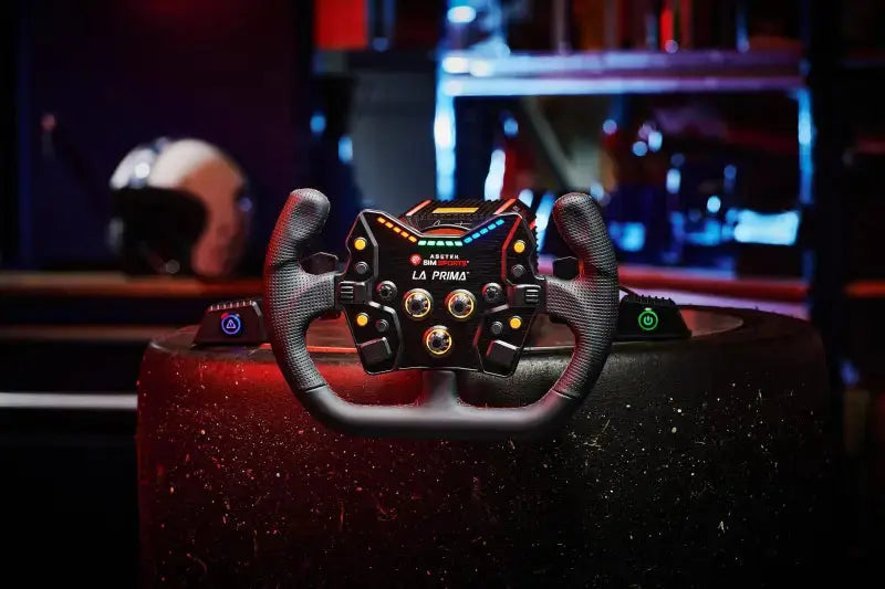 Asetek SimSports Open D Black Leather Rim