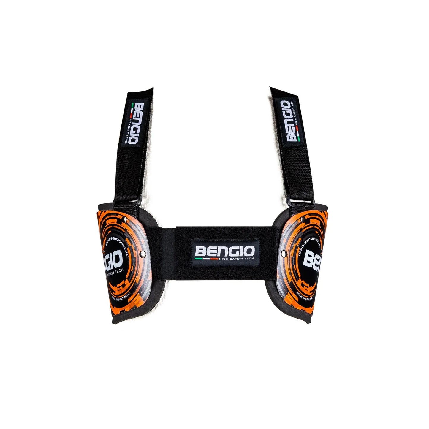 Bengio bumper rib beschermer zwart/fluor oranje - KartKings