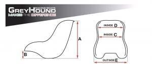 Greyhound R1 extra soft seat - KartKings