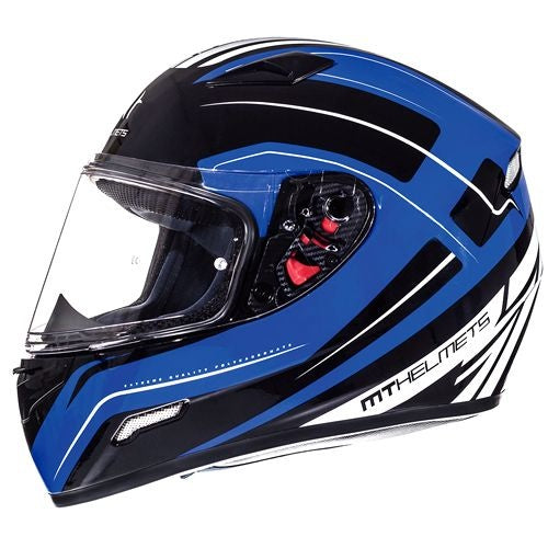 MT Helmets Mugello marker zwart / blauw