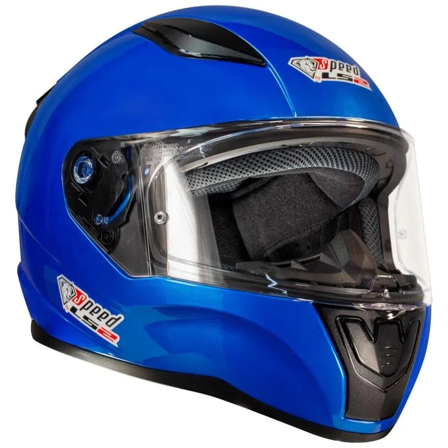 LS2 FF353 Rapid glans blauw - KartKings