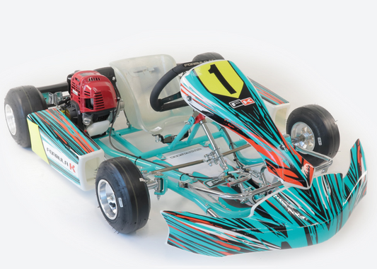 Formula K Delfino Baby Kart met 140F Motor en banden  35CC 4-takt