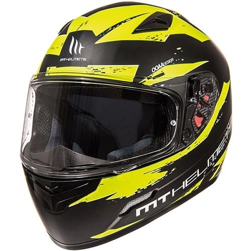 MT Helmets Mugello marker zwart / fluor geel