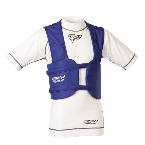 Speed rib vest blauw