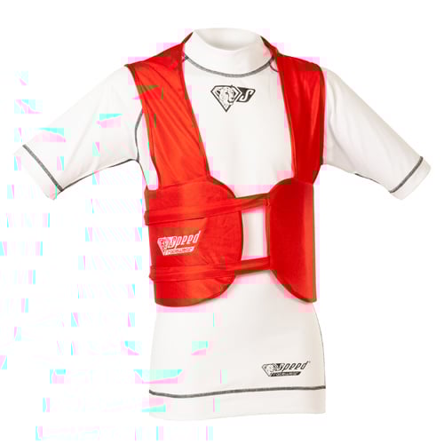 Speed rib vest rood