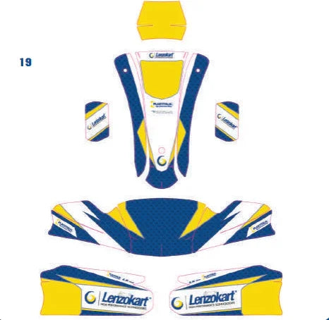 LenzoKart Mini MK20 stickerset - KartKings