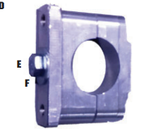 LKE klem voor accu bak support 28MM