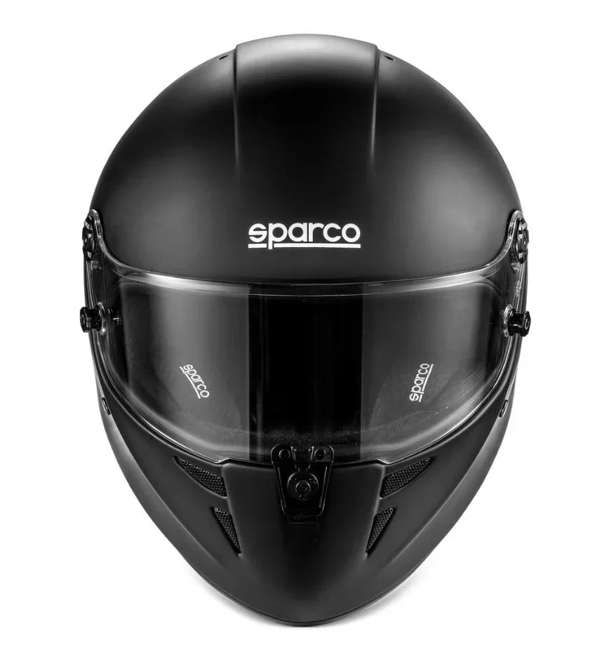 Sparco Stealth FIA 8878-2024 matt zwart kart helm - KartKings