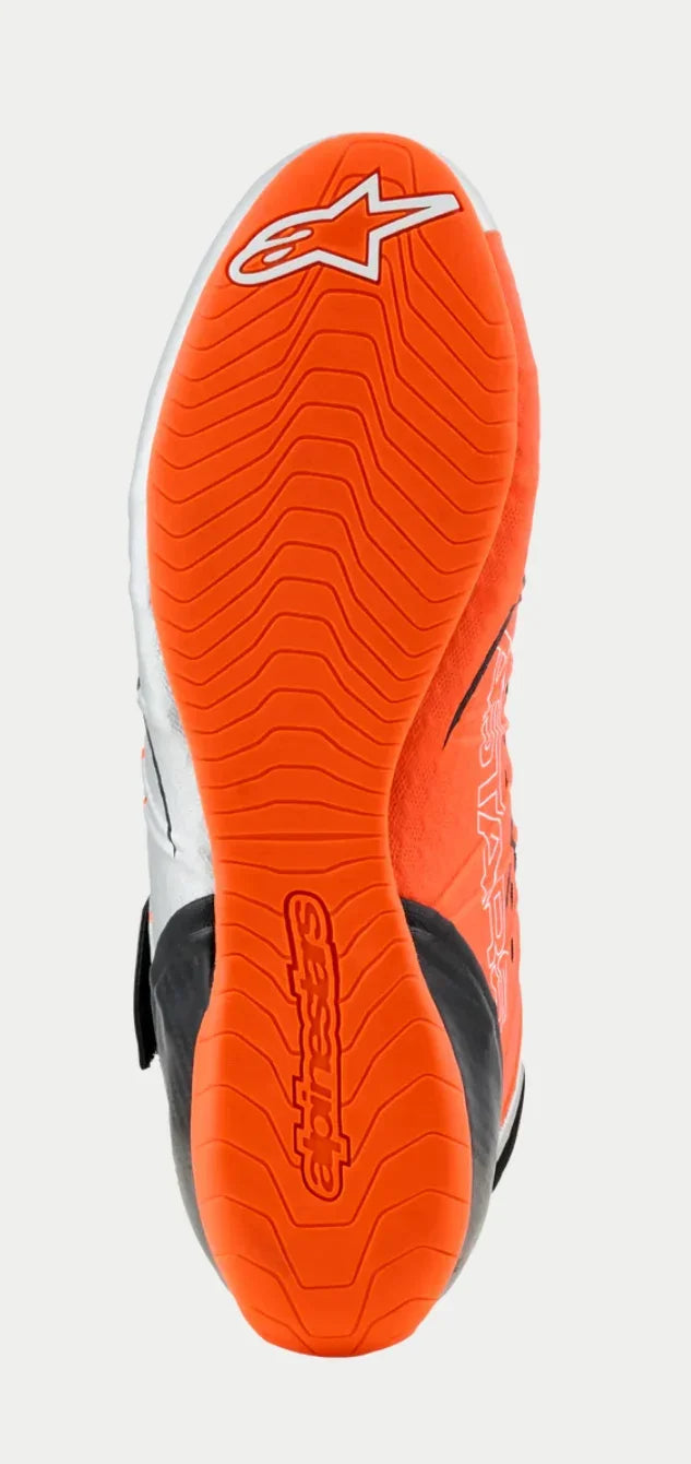 Alpinestars KX V3 FIA gekeurde kartschoenen oranje/zilver - KartKings