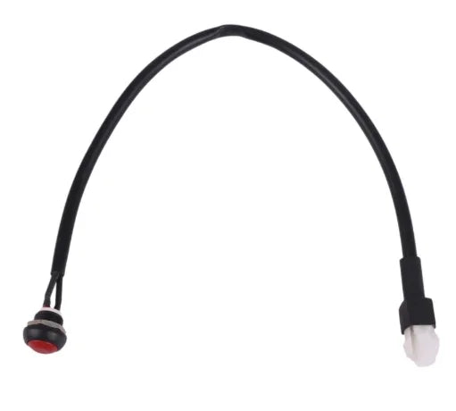 LKE stopknop rood met kabel en aansluiting - KartKings