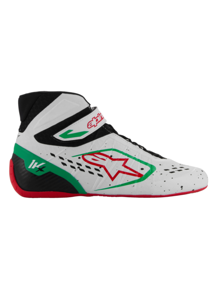 Alpinestars KX V3 Fia-zugelassene Kartschuhe Weiß / Grün / Rot