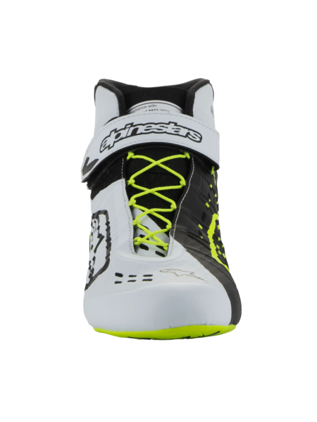 Alpinestars KX V3 FIA gekeurde kartschoenen zwart/wit/fluor geel