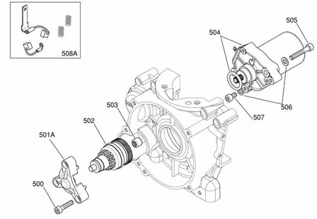 Iame X30 startmotor compleet origineel