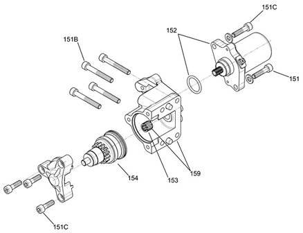 Iame X30/ 60CC Swift bendix lager