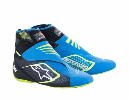 Alpinestars KZ V2 Zwart / Blauw / fluor geel