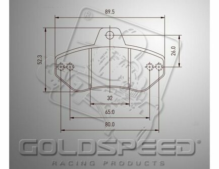 Goldspeed remblok set Righetti achter