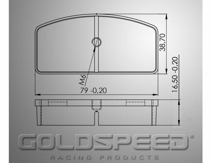 Goldspeed remblok set Type Kombikart / Landia