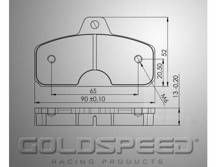 Goldspeed remblok set Type KK-BIREL-EKS TYPE REAR 13MM