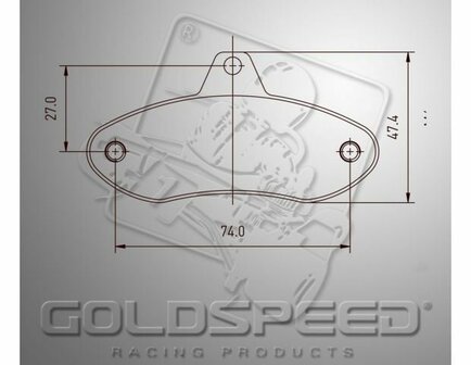 Goldspeed remblok set EA COMP-FIRST-WK TYPE REAR