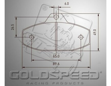 Goldspeed remblok set SKM-EVO-2 TYPE