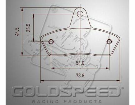 Goldspeed remblok set HAASE-INTRE-BIREL-PAROLIN-SKM TYPE