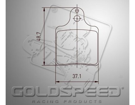 Goldspeed remblok set INTREPID EVO-3 TYPE FRONT