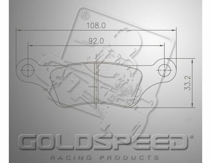 Goldspeed remblok set RM1 KART-MAGURA ELECTRO RIMO KART TYPE