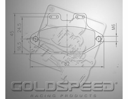 Goldspeed remblok set MADDOX GILLARD CHARLOTTE TYPE REAR