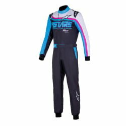 Alpinestars KMX-9 V3 Graphic 2 ZWART/ cyaan / Fuchsia