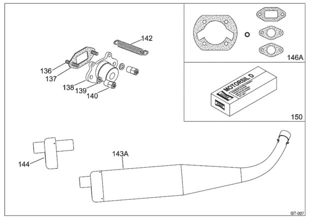 Iame 60CC Swift uitlaat spruitstuk 18.30MM restrictor