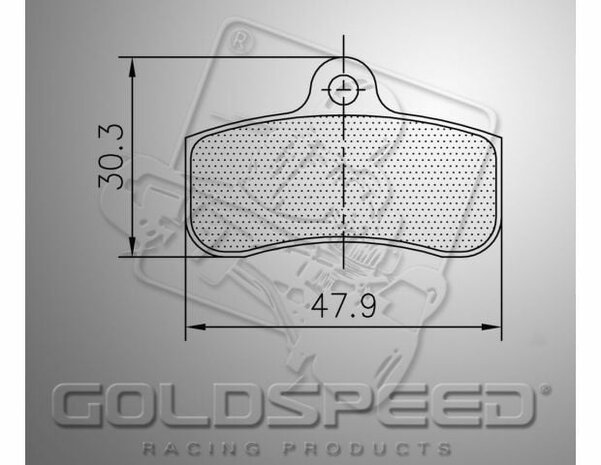 Goldspeed remblok set Sodi kart front