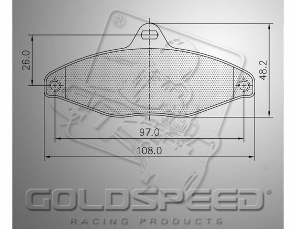 Goldspeed remblok set Type EA / MBA