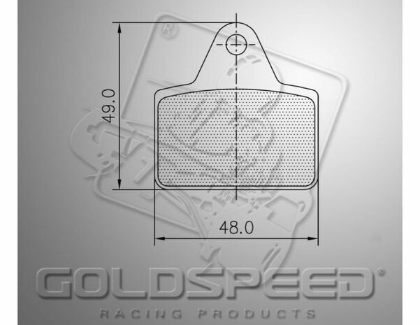 Goldspeed remblok set Type LenzoKart achter